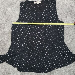 LOFT Black & White Asymmetrical,  Tank Top